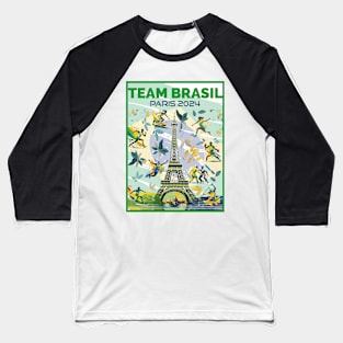 Team Brasil - Paris 2024 Baseball T-Shirt